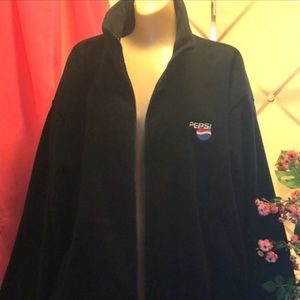XL Dark Blue “Pepsi” Polyester Fleece Jacket